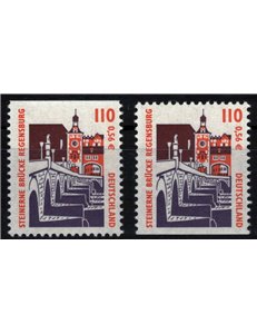 GERMANIA BRD 2000 Ponte di Regensburg (da LB) 2v MNH**