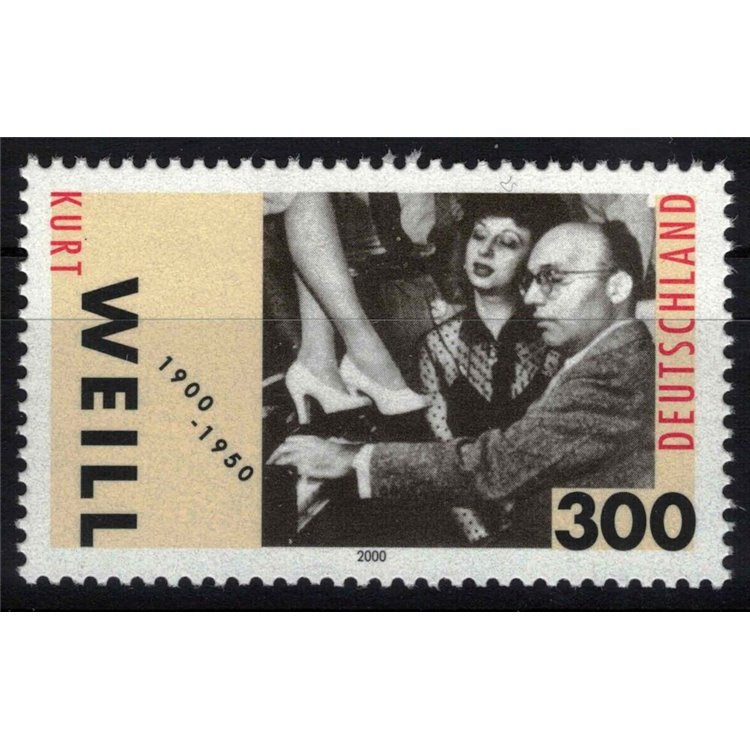 GERMANY BRD 2000 Kurt Weill MNH**