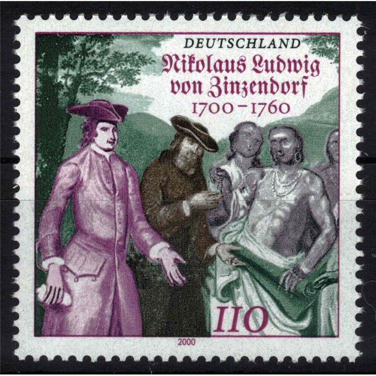 GERMANY BRD 2000 Nikolaus Ludwig von Zinzendorf MNH**
