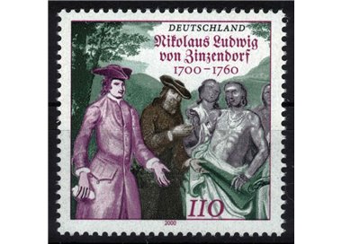 GERMANIA BRD 2000 Nikolaus Ludwig von Zinzendorf MNH**