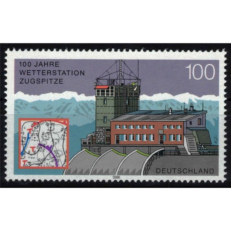 GERMANY BRD 2000 Zugspitze Weather Station MNH**