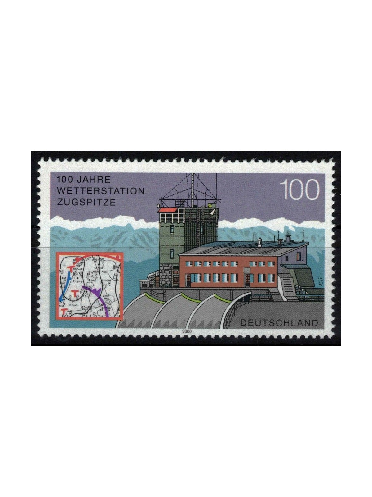 GERMANIA BRD 2000 Stazione meteorologica dello Zugspitze MNH**