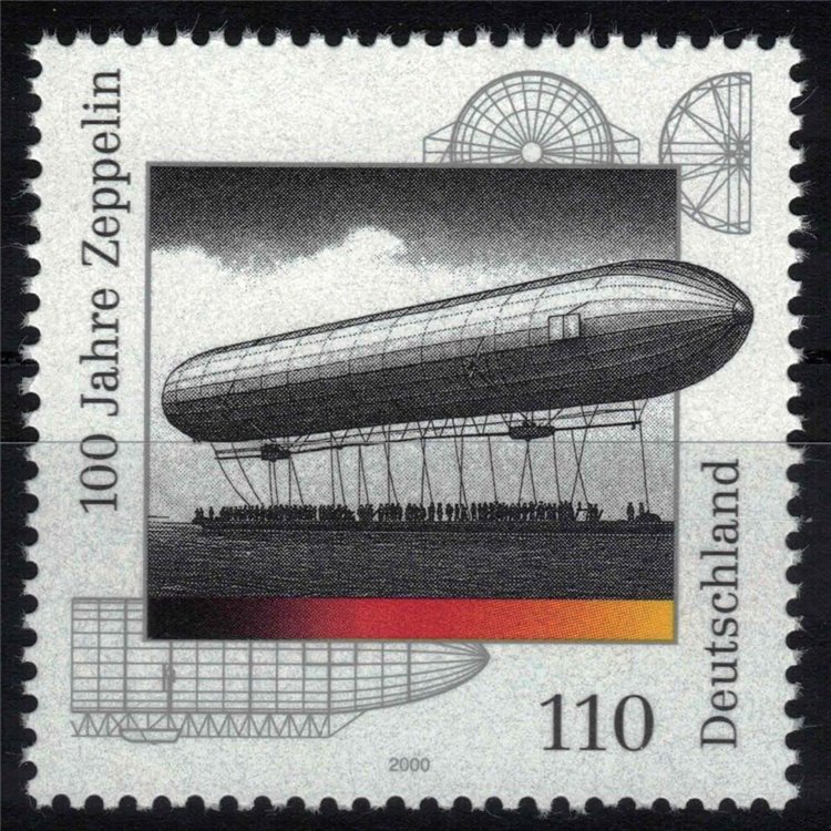 GERMANIA BRD 2000 Dirigibile Zeppelin MNH**