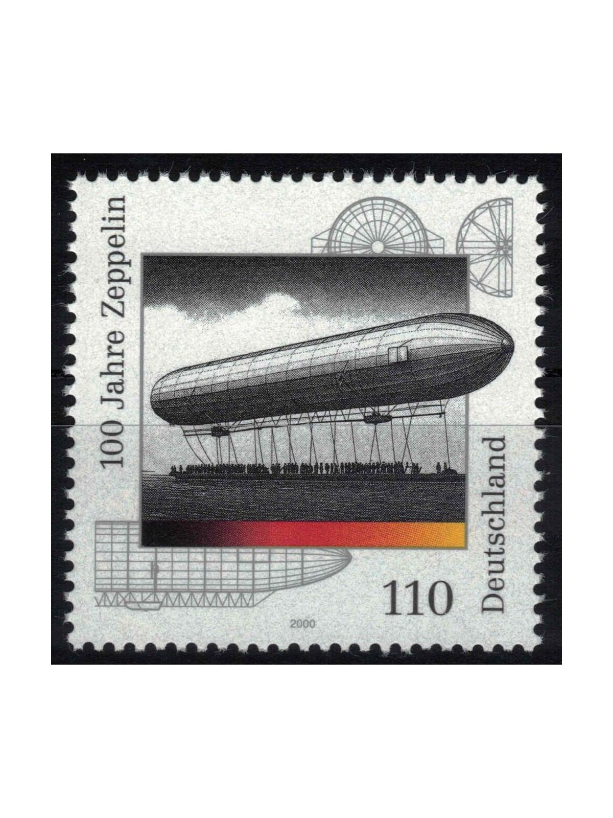 GERMANIA BRD 2000 Dirigibile Zeppelin MNH**
