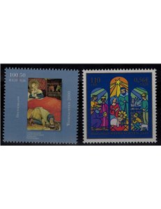 GERMANIA BRD 2000 Natale 2v MNH**