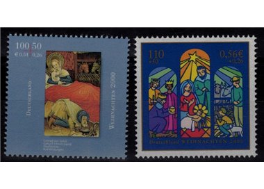 GERMANY BRD 2000 Christmas 2v MNH**