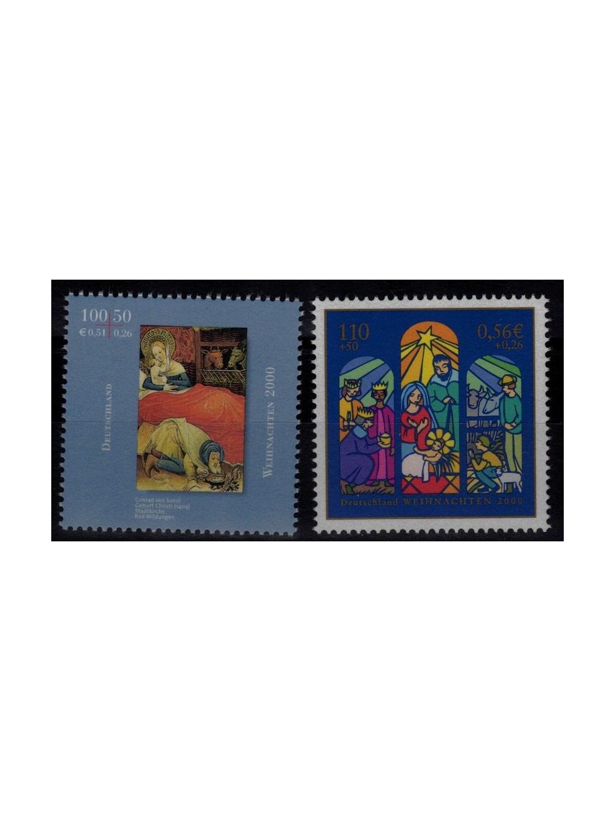 GERMANY BRD 2000 Christmas 2v MNH**