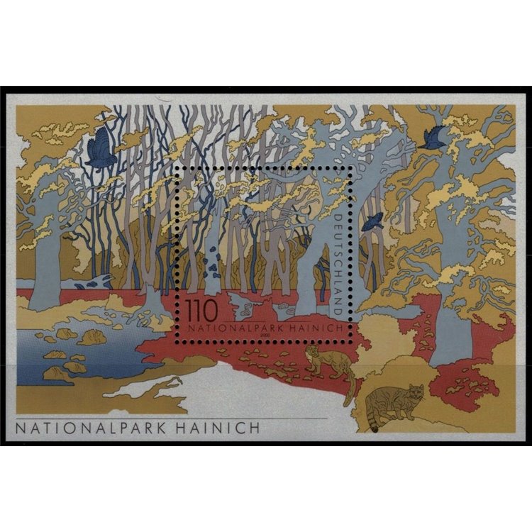 GERMANIA BRD 2000 Parchi nazionali e naturali BF MNH**