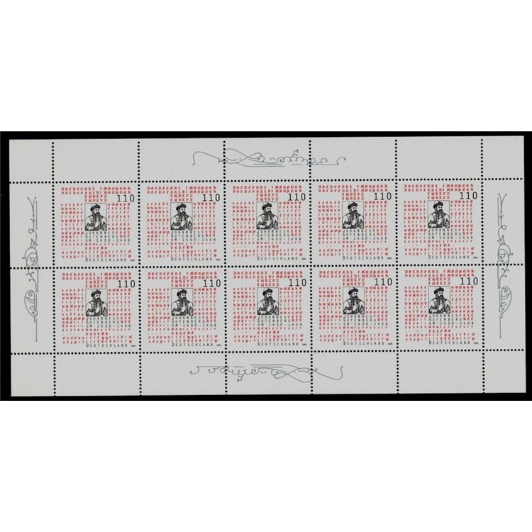 GERMANIA BRD 2000 Johannes Gutenberg MF MNH**