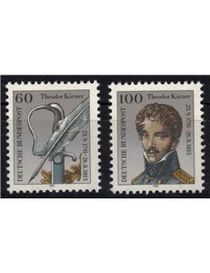 GERMANIA BRD 1991 Theodor Körner 2v MNH**