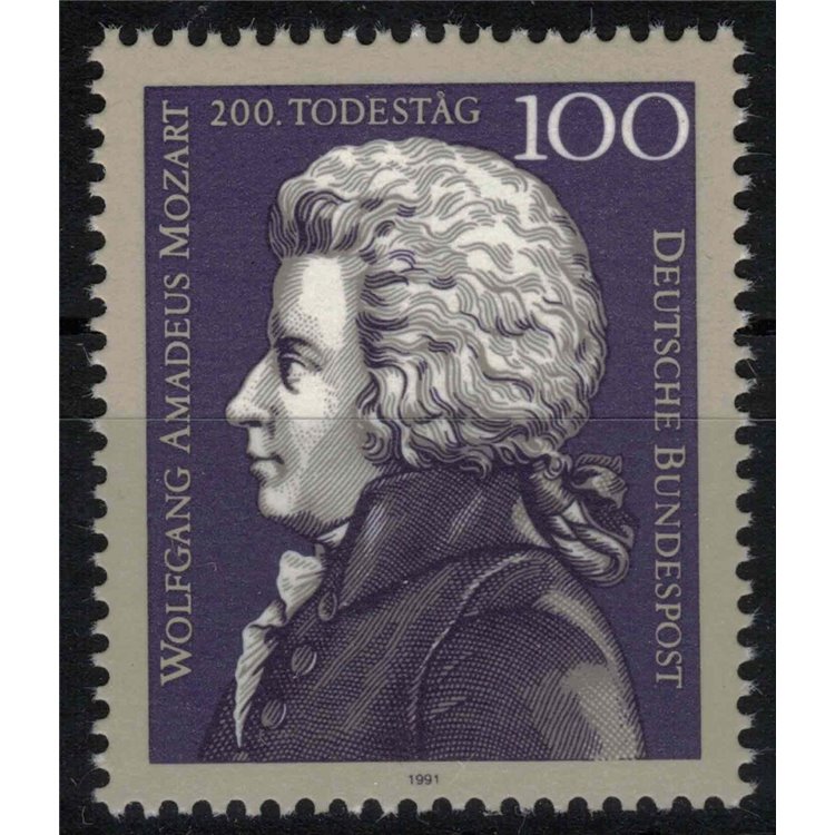 GERMANY BRD 1991 Wolfgang Amadeus Mozart MNH**