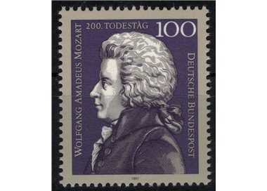 GERMANY BRD 1991 Wolfgang Amadeus Mozart MNH**