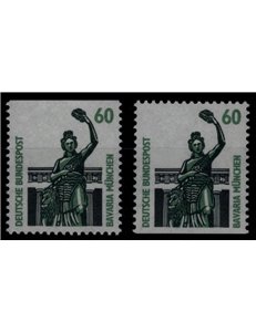 GERMANY BRD 1987 Famous monuments (60p) from booklet 2v MNH**