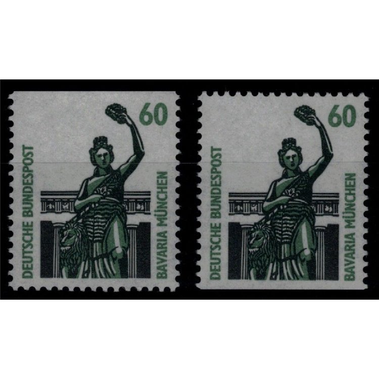 GERMANIA BRD 1987 Monumenti celebri (60p) da LB 2v MNH**