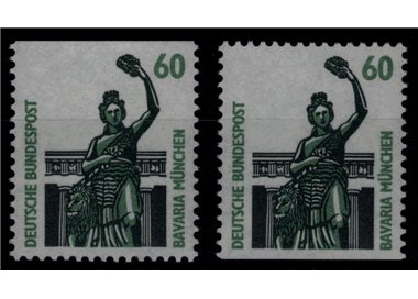 GERMANY BRD 1987 Famous monuments (60p) from booklet 2v MNH**