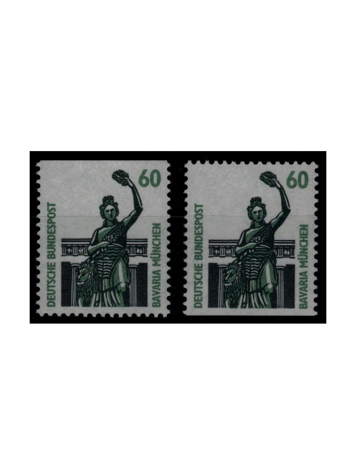 GERMANY BRD 1987 Famous monuments (60p) from booklet 2v MNH**