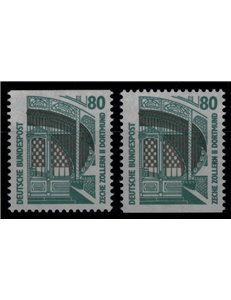 GERMANY BRD 1987 Famous monuments (80p) from booklet 2v MNH**