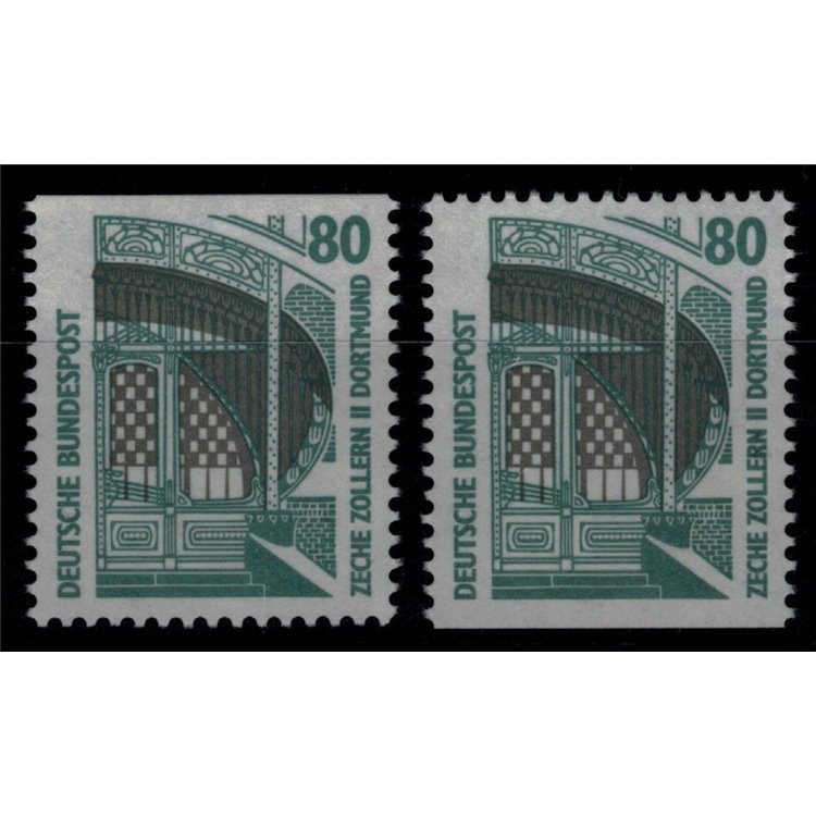 GERMANY BRD 1987 Famous monuments (80p) from booklet 2v MNH**