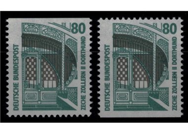 GERMANIA BRD 1987 Monumenti celebri (80p) da LB 2v MNH**