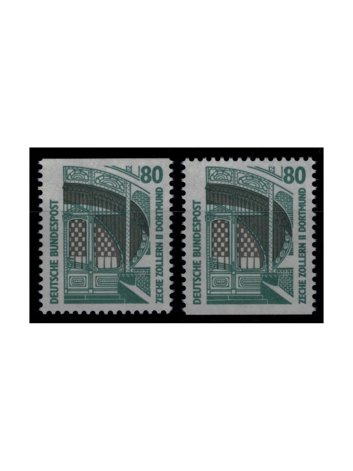 GERMANIA BRD 1987 Monumenti celebri (80p) da LB 2v MNH**
