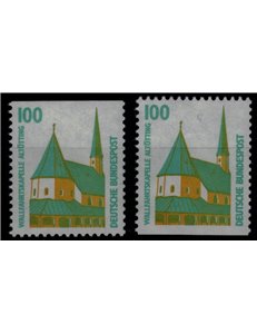 GERMANIA BRD 1989 Monumenti celebri (100p) da LB 2v MNH**