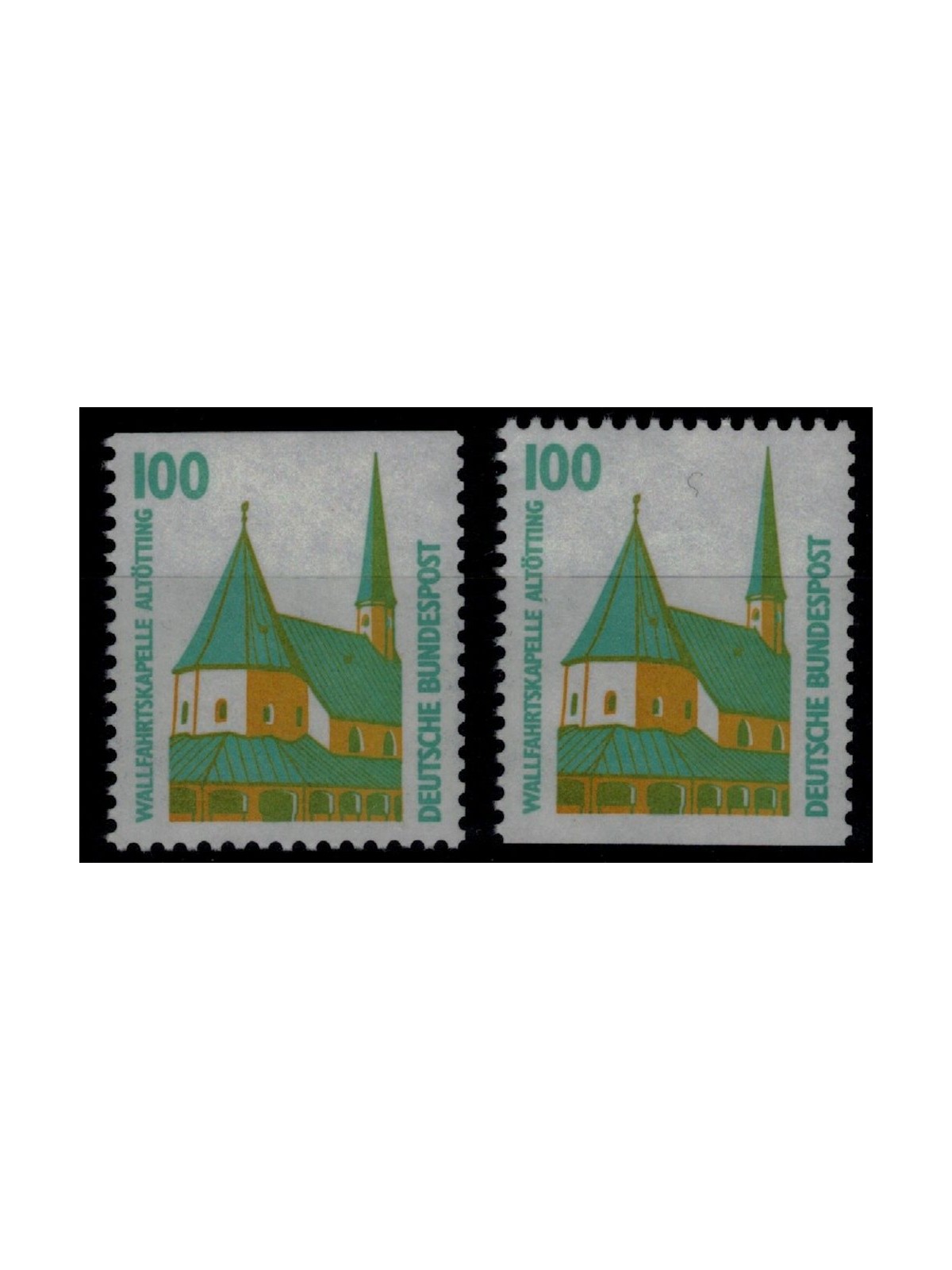GERMANIA BRD 1989 Monumenti celebri (100p) da LB 2v MNH**
