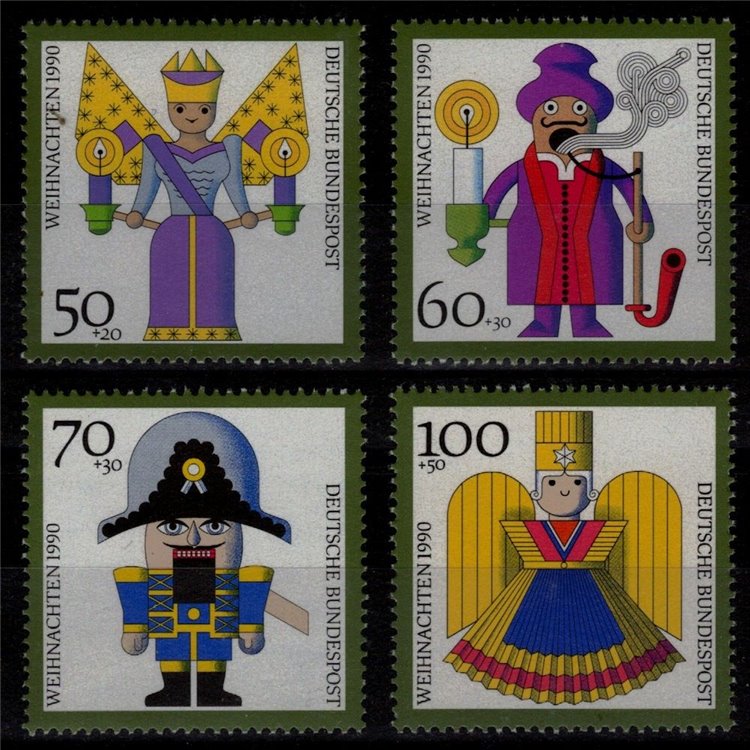 GERMANY BRD 1990 Christmas 4v MNH**