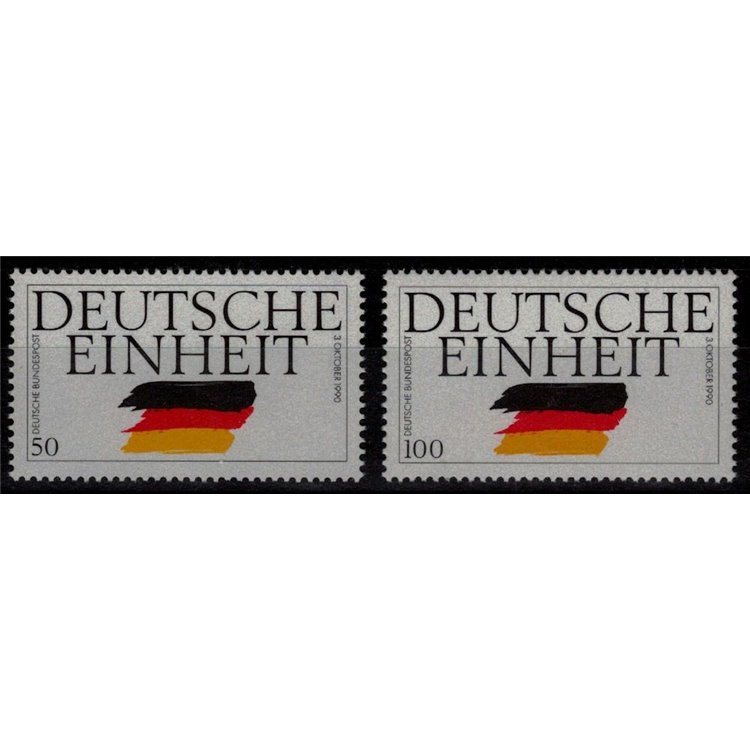 GERMANIA BRD 1990 Unità tedesca 2v MNH**