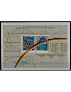 GERMANY BRD 1990 Iron Curtain and Berlin Wall s/s MNH**