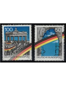 GERMANY BRD 1990 Iron Curtain and Berlin Wall (from s/s) 2v MNH**