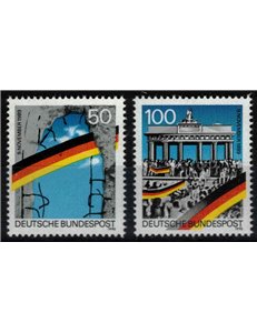 GERMANIA BRD 1990 Cortina di ferro e Muro di Berlino 2v MNH**