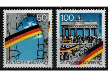 GERMANY BRD 1990 Iron Curtain and Berlin Wall 2v MNH**