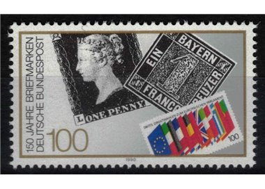 GERMANIA BRD 1990 Anniversario del primo francobollo MNH**
