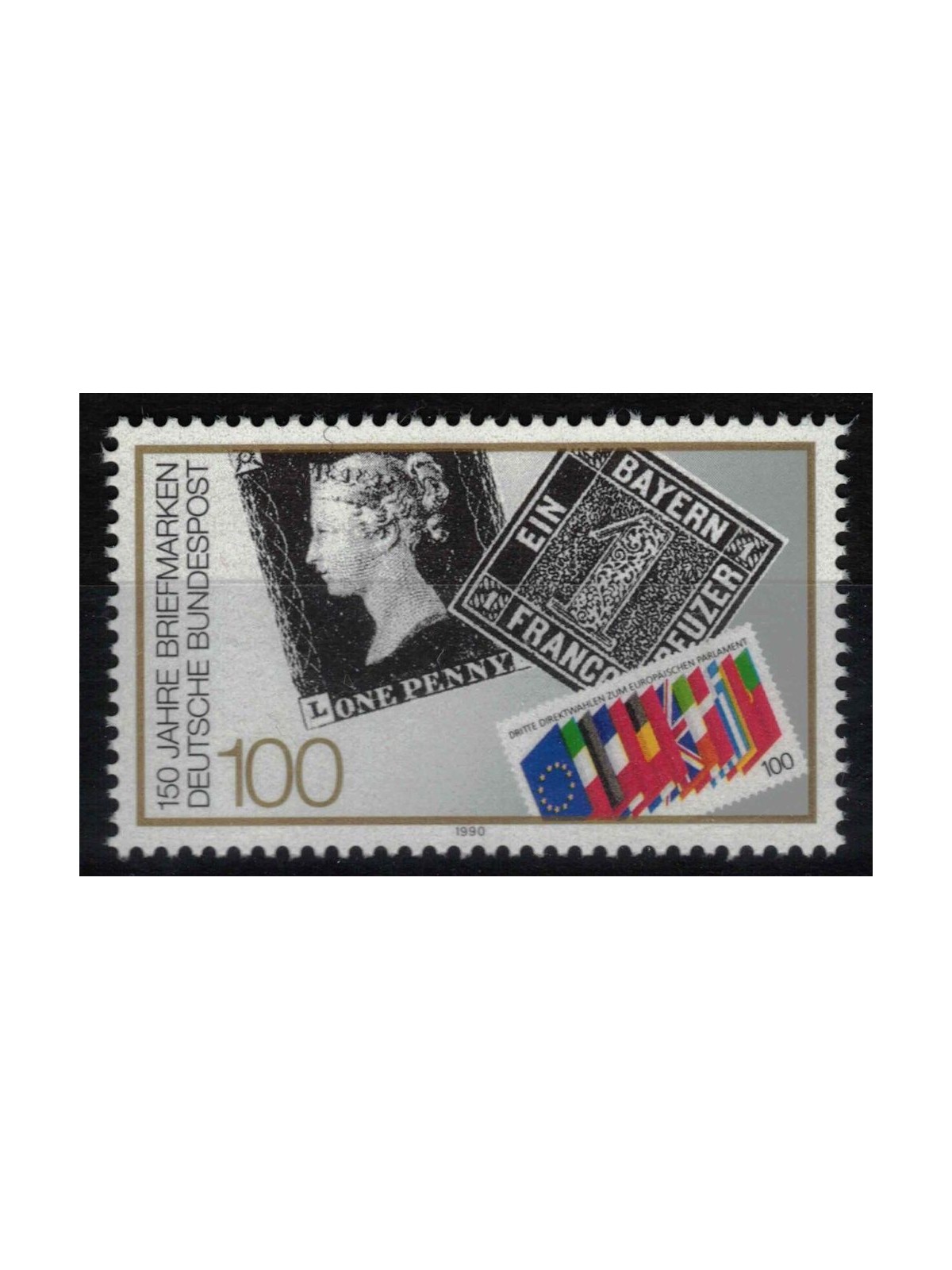 GERMANY BRD 1990 Anniversary of the first stamp MNH**