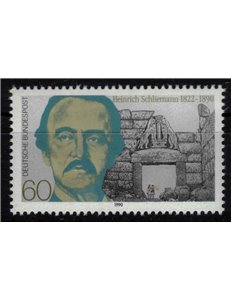 GERMANIA BRD 1990 Heinrich Schliemann MNH**