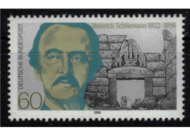 GERMANY BRD 1990 Heinrich Schliemann MNH**