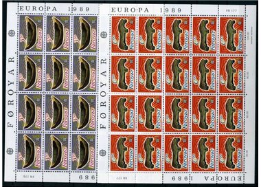 FAROERS 1989 Europe 2 m/s MNH**