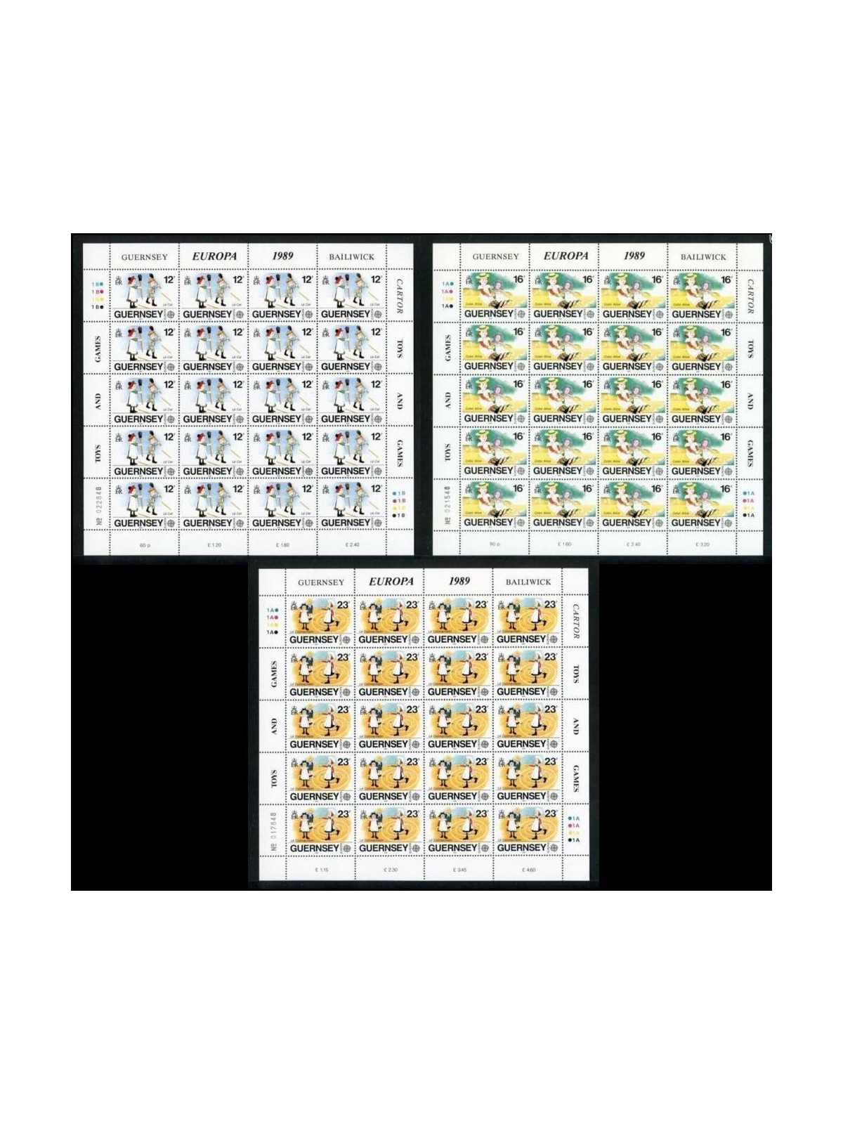 GUERNSEY 1989 Europa 3 MF MNH**