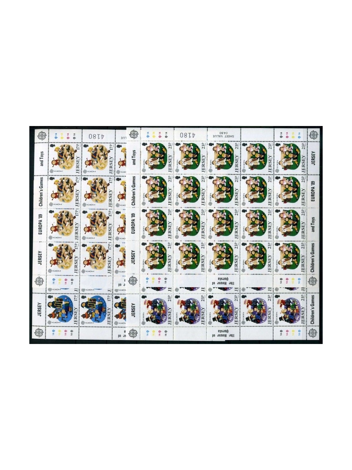JERSEY 1989 Europe 4 m/s MNH**