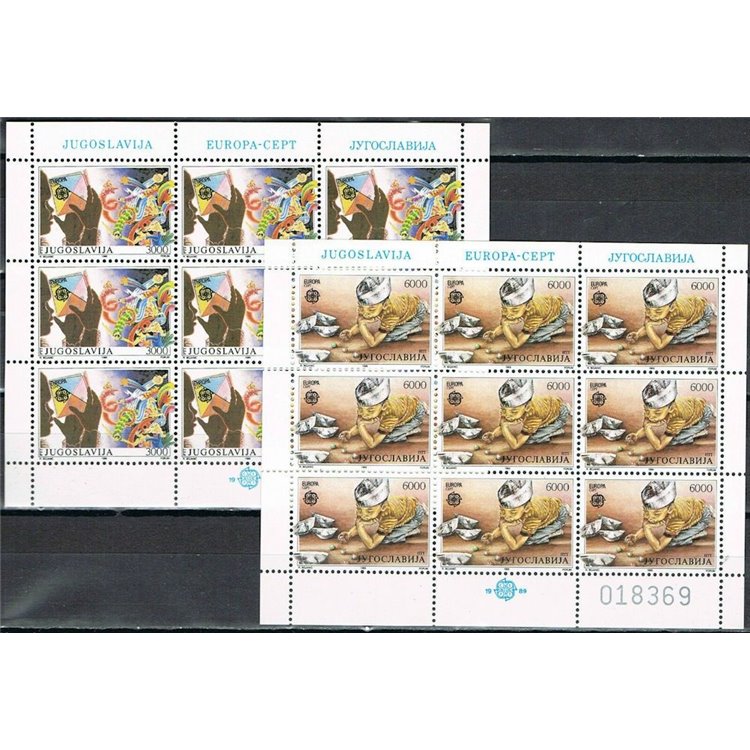 JUGOSLAVIA 1989 Europa 2 MF MNH**
