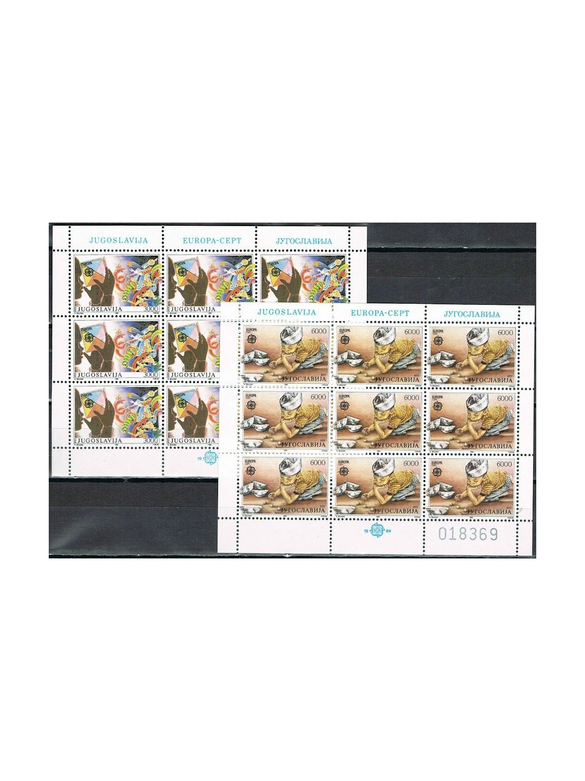 JUGOSLAVIA 1989 Europa 2 MF MNH**