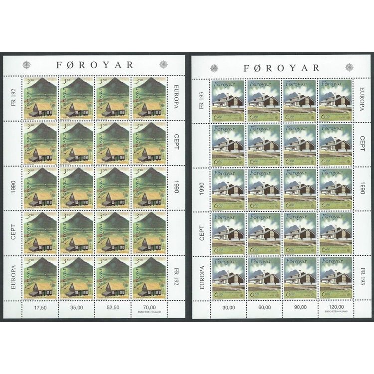 FAROERS 1990 Europe 2 m/s MNH**