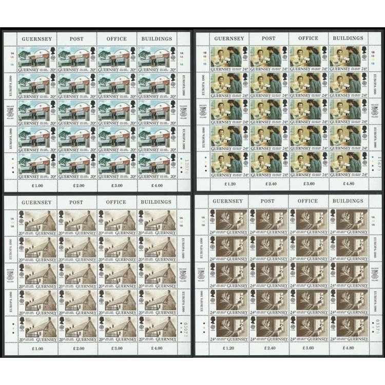 GUERNSEY 1990 Europa 4 MF MNH**