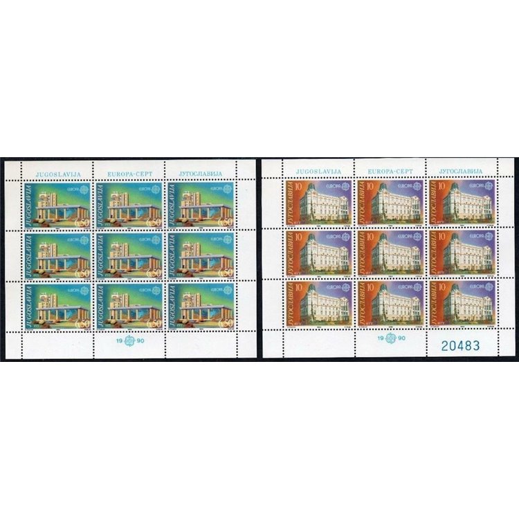 YUGOSLAVIA 1990 Europe 2 m/s MNH**