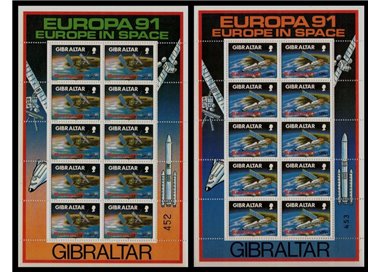 GIBILTERRA 1991 Europa 2 MF MNH**