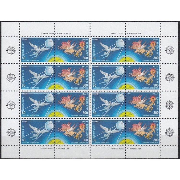 GRECIA 1991 Europa MF MNH**
