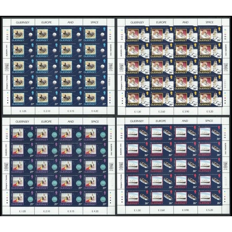 GUERNSEY 1991 Europe 4 m/s MNH**