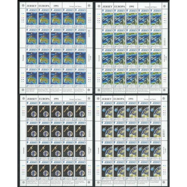 JERSEY 1991 Europe 4 m/s MNH**