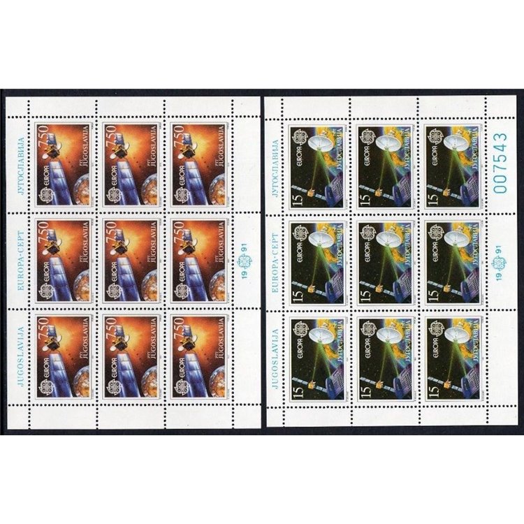 JUGOSLAVIA 1991 Europa 2 MF MNH**