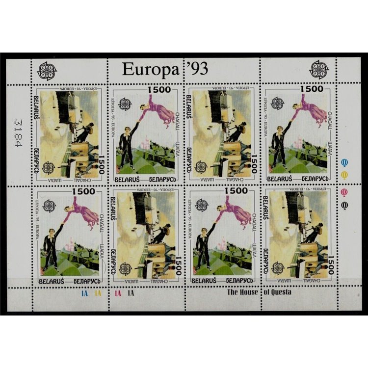 BIELORUSSIA 1993 Europa 2 MF MNH**